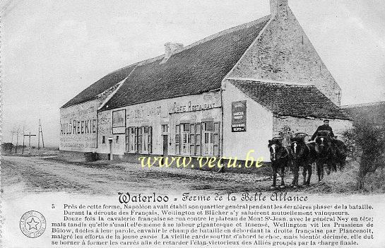 postkaart van Waterloo Ferme de la Belle-Alliance