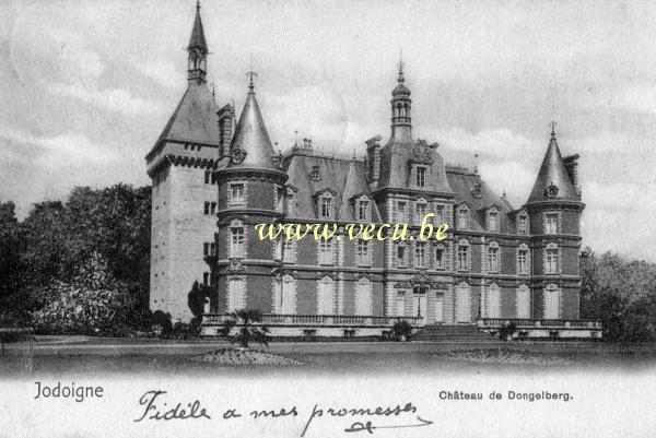 ancienne carte postale de Jodoigne Château de Dongelberg