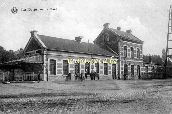 ancienne carte postale de La Hulpe La Gare