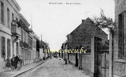 ancienne carte postale de Bonsecours Rue de St-Amand