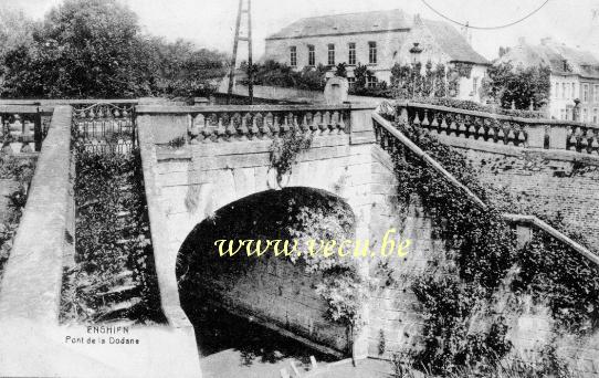 ancienne carte postale de Enghien Pont de la Dodane