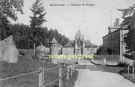 ancienne carte postale de Gerpinnes Château de Bruges