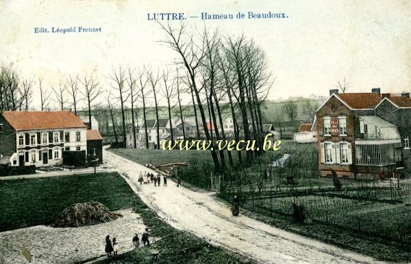 ancienne carte postale de Luttre Hameau de Beaudoux