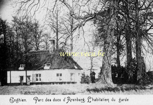 ancienne carte postale de Enghien Parc des ducs d'Aremberg - L'habitation du garde