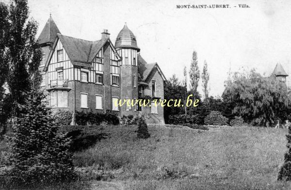 ancienne carte postale de Mont-Saint-Aubert Villa