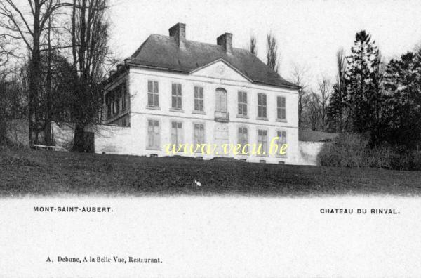 ancienne carte postale de Mont-Saint-Aubert Château du Rinval
