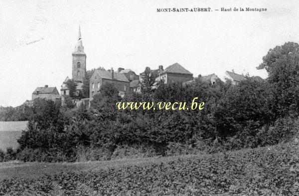 ancienne carte postale de Mont-Saint-Aubert Haut de la montagne