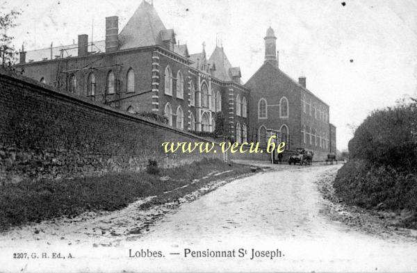ancienne carte postale de Lobbes Pensionnat Saint Joseph