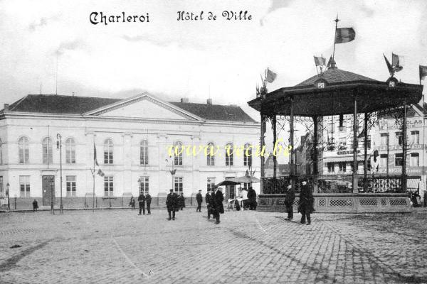ancienne carte postale de Charleroi Hôtel de Ville