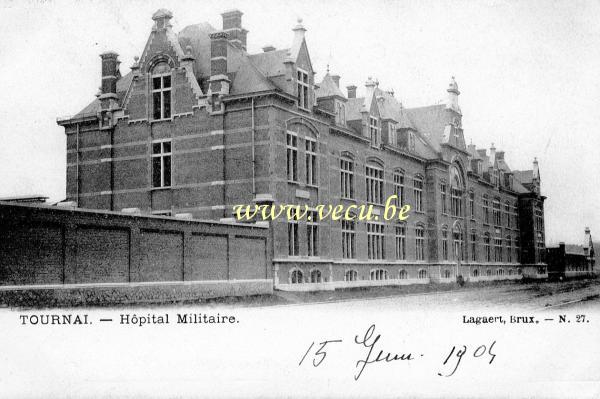 postkaart van Doornik Hôpital militaire