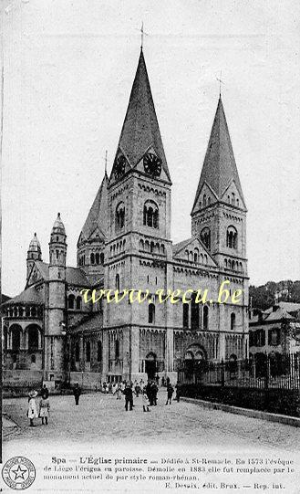 ancienne carte postale de Spa L'Eglise primaire