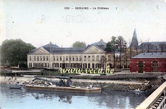 ancienne carte postale de Seraing La Château