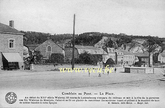 ancienne carte postale de Comblain-au-Pont La Place