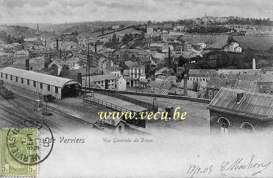 ancienne carte postale de Dison Vue générale de Dison - Environs de Verviers