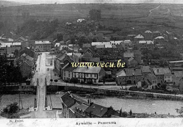 ancienne carte postale de Aywaille Panorama