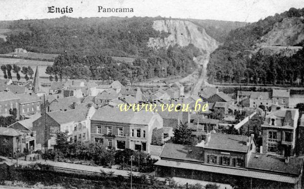 ancienne carte postale de Engis Panorama