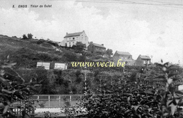 ancienne carte postale de Engis Thier de Oulet