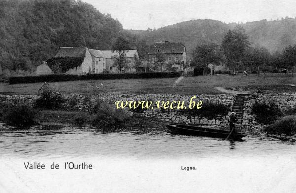 ancienne carte postale de Logne Vallée de l'Ourthe.  Logne