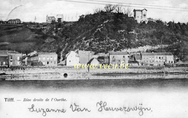 ancienne carte postale de Tilff Rive droite de l'Ourthe