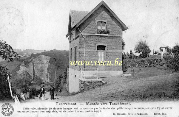 ancienne carte postale de Pepinster Montée vers Tancrémont