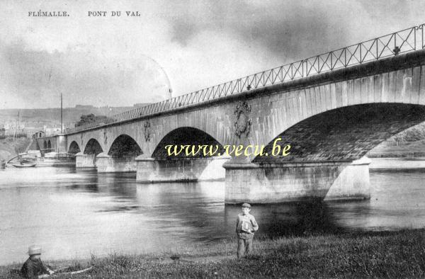ancienne carte postale de Flémalle Pont du Val