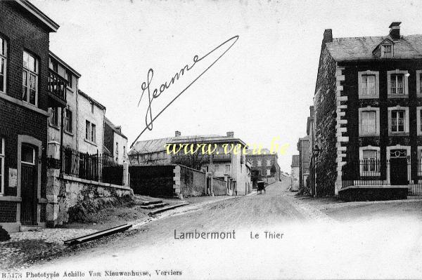 ancienne carte postale de Lambermont Le Thier