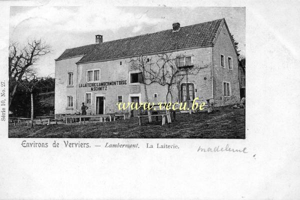 ancienne carte postale de Lambermont La Laiterie, Lambermont - Environs de Verviers