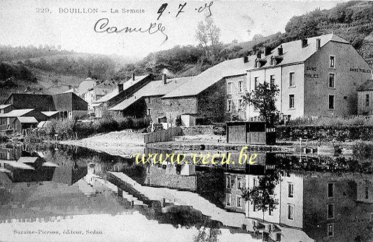 ancienne carte postale de Bouillon La Semois