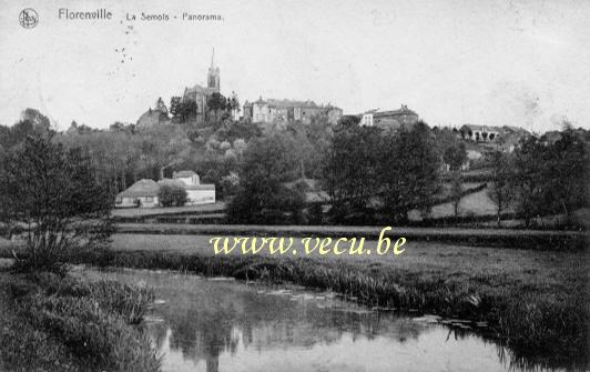 ancienne carte postale de Florenville La Semois - Panorama