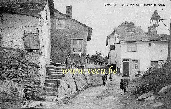 postkaart van Laroche Vieux coin sur le chemin de Maka
