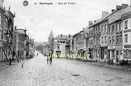 ancienne carte postale de Bastogne Rue du Vivier