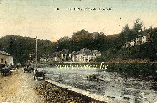 ancienne carte postale de Bouillon Bords de la Semois