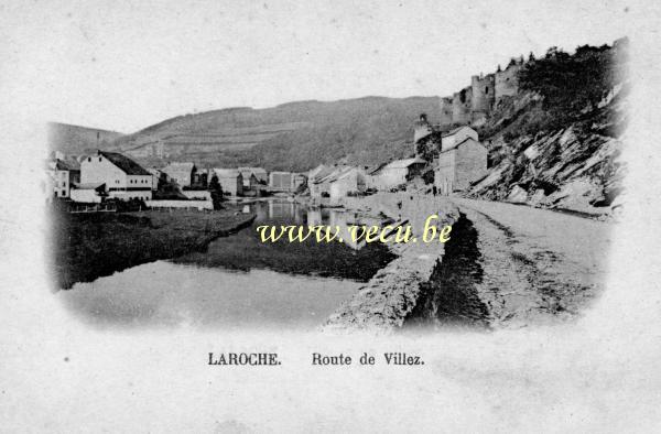 ancienne carte postale de Laroche Route de Villez