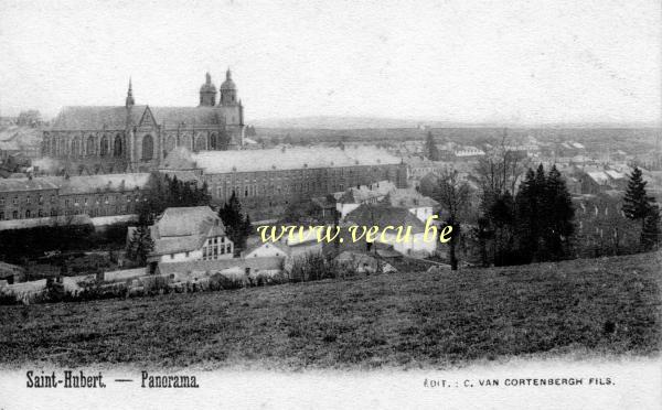 ancienne carte postale de Saint-Hubert Panorama