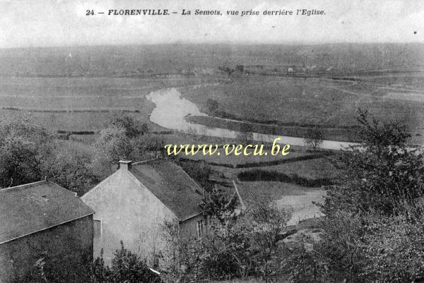 postkaart van Florenville La Semois, vue prise derrière l'église
