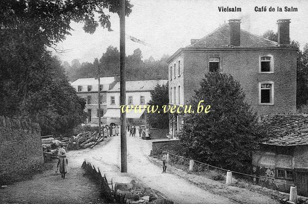 ancienne carte postale de Vielsalm Café de la Salm