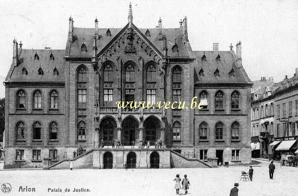 ancienne carte postale de Arlon Palais de Justice