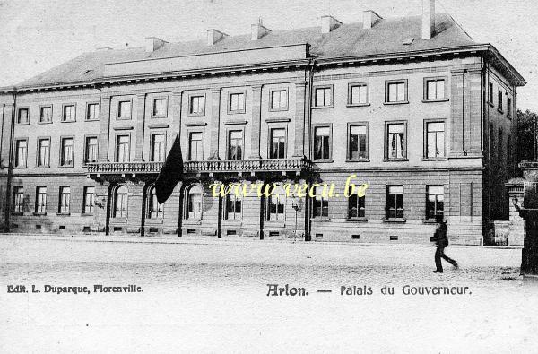 ancienne carte postale de Arlon Palais du Gouverneur