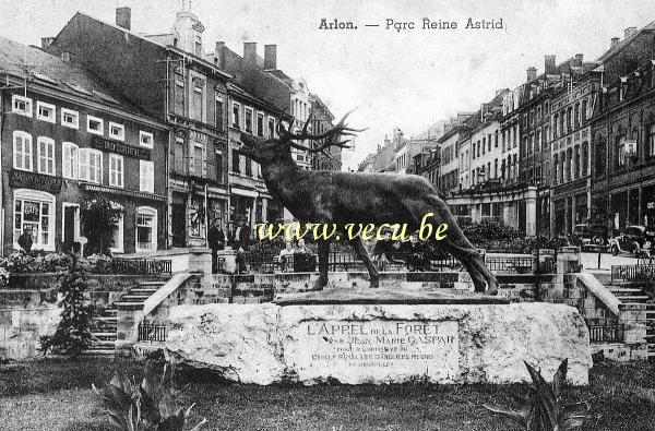 ancienne carte postale de Arlon Parc Reine Astrid