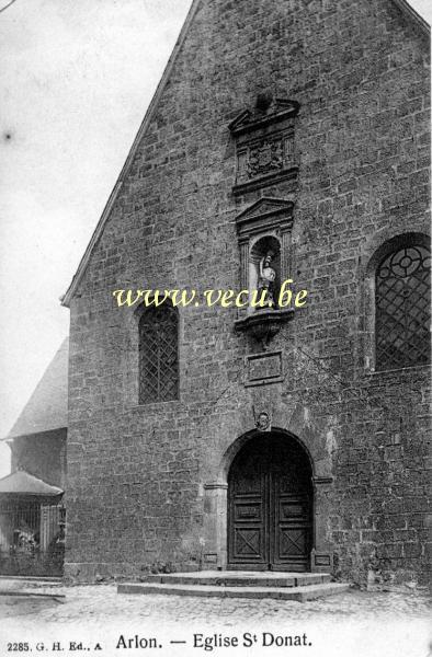 ancienne carte postale de Arlon Eglise St Donat