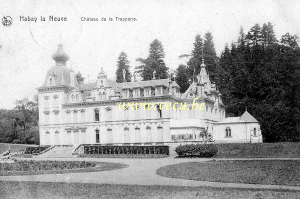 ancienne carte postale de Habay-la-Neuve Château de la Trapperie
