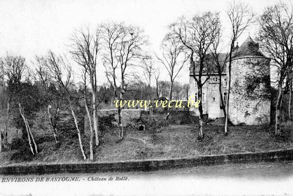 ancienne carte postale de Bastogne Château de Rollé