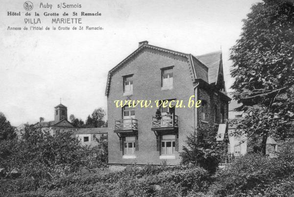 postkaart van Auby-sur-Semois Hôtel de la Grotte de St Remacle - Villa Mariette, annexe de l'Hôtel.