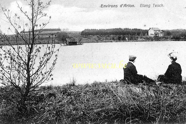 ancienne carte postale de Arlon Environs d'Arlon - Etang Tesch