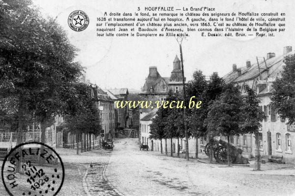 ancienne carte postale de Houffalize La Grand'Place