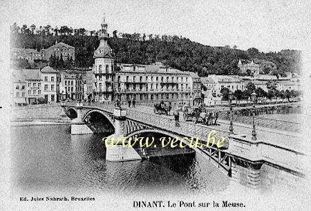 postkaart van Dinant Le Pont sur la Meuse