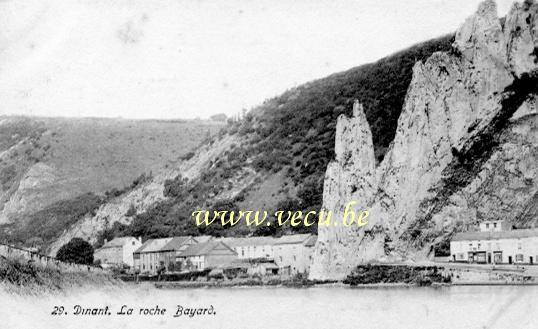 ancienne carte postale de Dinant La roche Bayard.