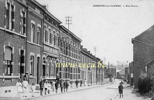 ancienne carte postale de Jemeppe-sur-Sambre Rue Neuve