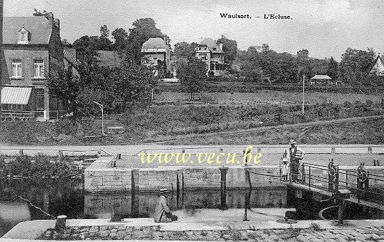 ancienne carte postale de Waulsort L'Ecluse