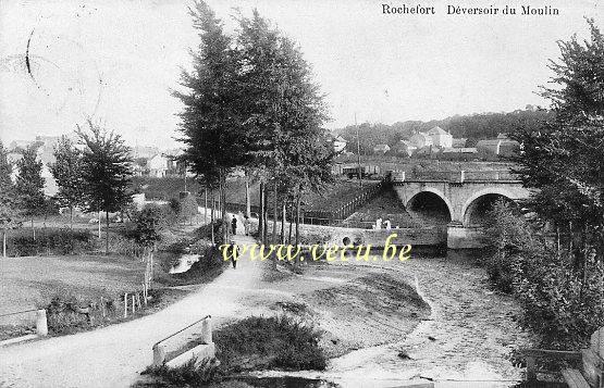 ancienne carte postale de Rochefort Déversoir du Moulin